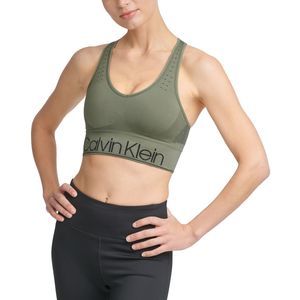 Calvin Klein Womens Performance Mid-Impact Sports Bra Size X-Small